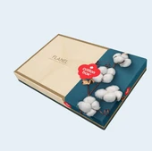 Flanel Nev Takımı Tek Kişilik Lavanid Mavi thumbnail 3