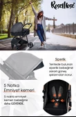 Rose Mose 605 Canopy Çift Yönlü Travel Sistem Bebek Arabası Puset Yeni Doğan Set - 10