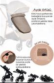 Rose Mose 605 Canopy Çift Yönlü Travel Sistem Bebek Arabası Puset Yeni Doğan Set - 12