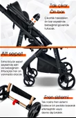 Rose Mose 605 Canopy Çift Yönlü Travel Sistem Bebek Arabası Puset Yeni Doğan Set - 11