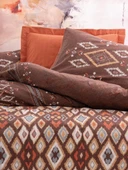 Etnich Nev Takımı Çift Kişilik Belize Kahve thumbnail 2