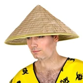 Naturel Renk Cambodia Kamboçyalı Vietnam Şapkası PVC Hasır thumbnail 1