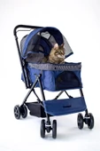 Zampa Nova BL08 Lacivert Kedi Köpek Arabası - Katlanabilir, Çelik Gövdeli, 20 Kg Taşıma - 1