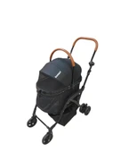 Zampa Orbit BL01T-B Siyah Kedi Köpek Arabası - Katlanabilir, Hafif, Fileli Tasarım - 1