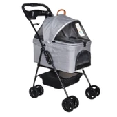 Zampa Verstappen Kedi Köpek Arabası Gri - Katlanabilir, Süspansiyonlu - 1