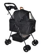 Zampa Verstappen Siyah Kedi Köpek Arabası - Katlanabilir, Süspansiyonlu - 1