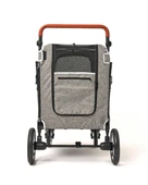 Zampa Stroll L01G-G Gri Kedi Köpek Arabası - Katlanabilir, Geniş Pusetli, 55 Kg Taşıma - 3