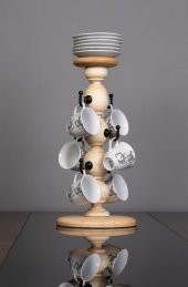 Dekoratif Masa ve Tezgah Üstü 6lı Fincan Askılığı Fincan Standı - 1