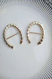 12 Adet Gold Metal Nal Peçete Yüzüğü thumbnail 4