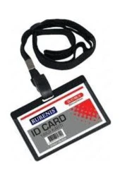 Rubenis Yaka Kartı Ipli Siyah 50 Li (1 Paket 50 Adet) - 1