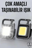 Anahtarlık Çok Amaçlı Mıknatıslı Taşınabilir Işık Led Şarjlı - 1