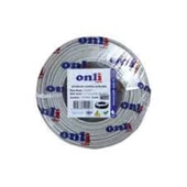 Onli ON-4122 4+1 1x0,22 mini Coax 4x0,22mm 250 metre CCA Kamera Kablosu - 1