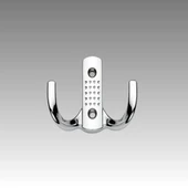 Noktalı Metal Askı Şık Portmanto Askılık Dolap Mobilya Askısı (vidalar Dahil) thumbnail 2