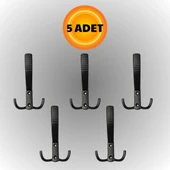 Uzun Noktalı Metal Askı Şık Portmanto Askılık Dolap Mobilya Askısı (vidalar Dahil)(5 ADET) - 1