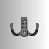 Noktalı Metal Askı Şık Portmanto Askılık Dolap Mobilya Askısı (vidalar Dahil) thumbnail 1