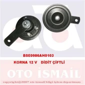 DIDIT KORNA 12V 350 420HZ 105DB SIYAH SET - BOSCH 0986AH0103 - 1