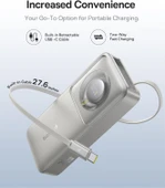 BASEUS FREE2PULL 30W 10.000MAH POWERBANK - GREY thumbnail 2