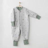 Andywawa Ac26010 Mummy S Snuggle Saurus Uyku Tulumu 2,5 Tog Green - 1