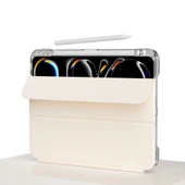 ​​Apple iPad Pro 13 2024 Kılıf Magnetik Ayrılabilen Airbagli Zore Sliding Tablet Kılıfı thumbnail 10