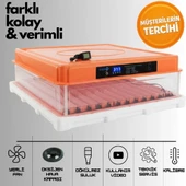 Evonest 120 Yumurtalık Kuluçka Makinesi | Turuncu Renk - 1