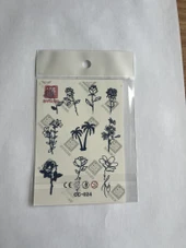 Parmak Dövmeleri Model10 11x8 cm Yarı Kalıcı Geçici Dövme Yapıştırma Dövme - 1