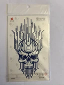 Devre Kuru Kafa 18x11 cm  1 Aylık Yarı Kalıcı Yapıştırma Geçici Dövme - 1