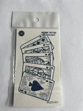 İskambil 11x8 cm Yarı Kalıcı Geçici Dövme Yapıştırma Dövme - 1