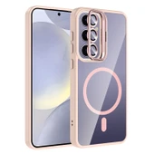 Samsung Galaxy S25 Plus Kılıf M-Safe Destekli ve Lens Hediyeli Standlı Nefrayel Premium Kapak thumbnail 1