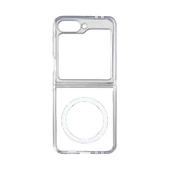 Samsung Galaxy Z Flip 7 Magsafe Kılıf Sert Şeffaf ClearSafe Süper Silikon Kapak thumbnail 5