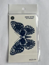 Korku Minimal 11x8 cm Yarı Kalıcı Geçici Dövme Yapıştırma Dövme - 1