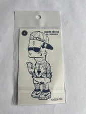 Dövmeli 11x8 cm Yarı Kalıcı Geçici Dövme Yapıştırma Dövme - 1