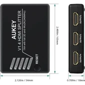 Daytona Aukey Ha-h02 4'lü Hdmı Çoklayıcı,fhd 4k/3d - 4