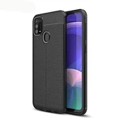 Samsung Galaxy M31 Kılıf Deri Silikon Yüzeyli Yüksek Kaliteli Sİlikondan Üretilmiş Premium Silikon Kapak RYC/Niss thumbnail 1