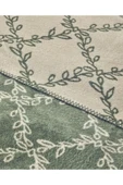 English Home Ivy trellis Pamuklu Çift Kişilik Battaniye Yeşil - 3