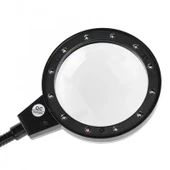 pilelistore 12 Led Clipslı Işıklı Büyüteç Işıklı Masa Lambası Çalışma Lambası - 3