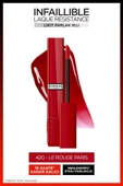 Loreal Paris Infaillible Laque Resistance Likit Parlak Ruj - 420 Rouge Paris thumbnail 1