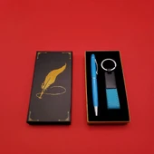 pilelistore Metal Deri Anahtarlık Ve Kalem - 1