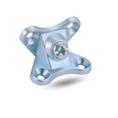 Açılı T Bağlantı Çektirme Zamak Çinko Köşe Birleştirme Kelebek (25 Adet) thumbnail 3