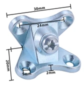 Açılı T Bağlantı Çektirme Zamak Çinko Köşe Birleştirme Kelebek (25 Adet) thumbnail 2