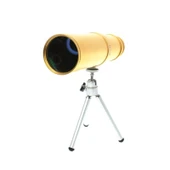 pilelistore 50X50 Panda Metal Gövde Tek Gözle Büyük Mercek Korsan Dürbün Gold - 3