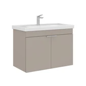 Orka Desna 80 cm Çöl Beji Banyo Dolabı Alt Modül Lavabo thumbnail 1