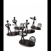 pilelistore Dekoratif Metal Adam Müzisyen Kalemlik - 1