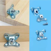 Açılı T Bağlantı Çektirme Zamak Çinko Köşe Birleştirme Kelebek (25 Adet) thumbnail 5