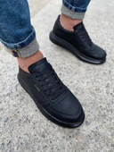 Knack Yüksek Taban Günlük Ayakkabı 042 Siyah (Siyah Taban) - 2