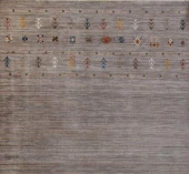 Gabardin Halı 7/24 Serisi 1127 Gri Salon Oturma Yatak Odası Halısı thumbnail 2