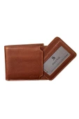 Taba Hakiki Deri Çıkarılabilir Kartlıklı Yatay Klasik Erkek Cüzdan - 3003-Taba thumbnail 1