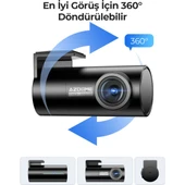 Azdome S58 4K 3 Kameralı 4G LTE Canlı Takip SOS Butonlu Araç Kamerası - 5