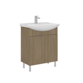 Orka Purus 65 cm Budva Banyo Dolabı Alt Modül Lavabo (Ayaklı) thumbnail 1