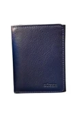 Lacivert Mıknatıslı Üçe Katlanır Model Hakiki Deri Spor Erkek Cüzdan - 3018-Lacivert thumbnail 2