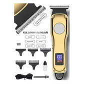 pilelistore Volemi 00086 Profesyonel Sakal Ense Çizim Epilasyon Öncesi Dijital Göstergeli Tıraş Makinesi - 4